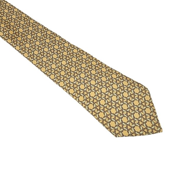 Hermes Interlocking Ropes Silk Necktie 3.25" - Picture 1 of 4